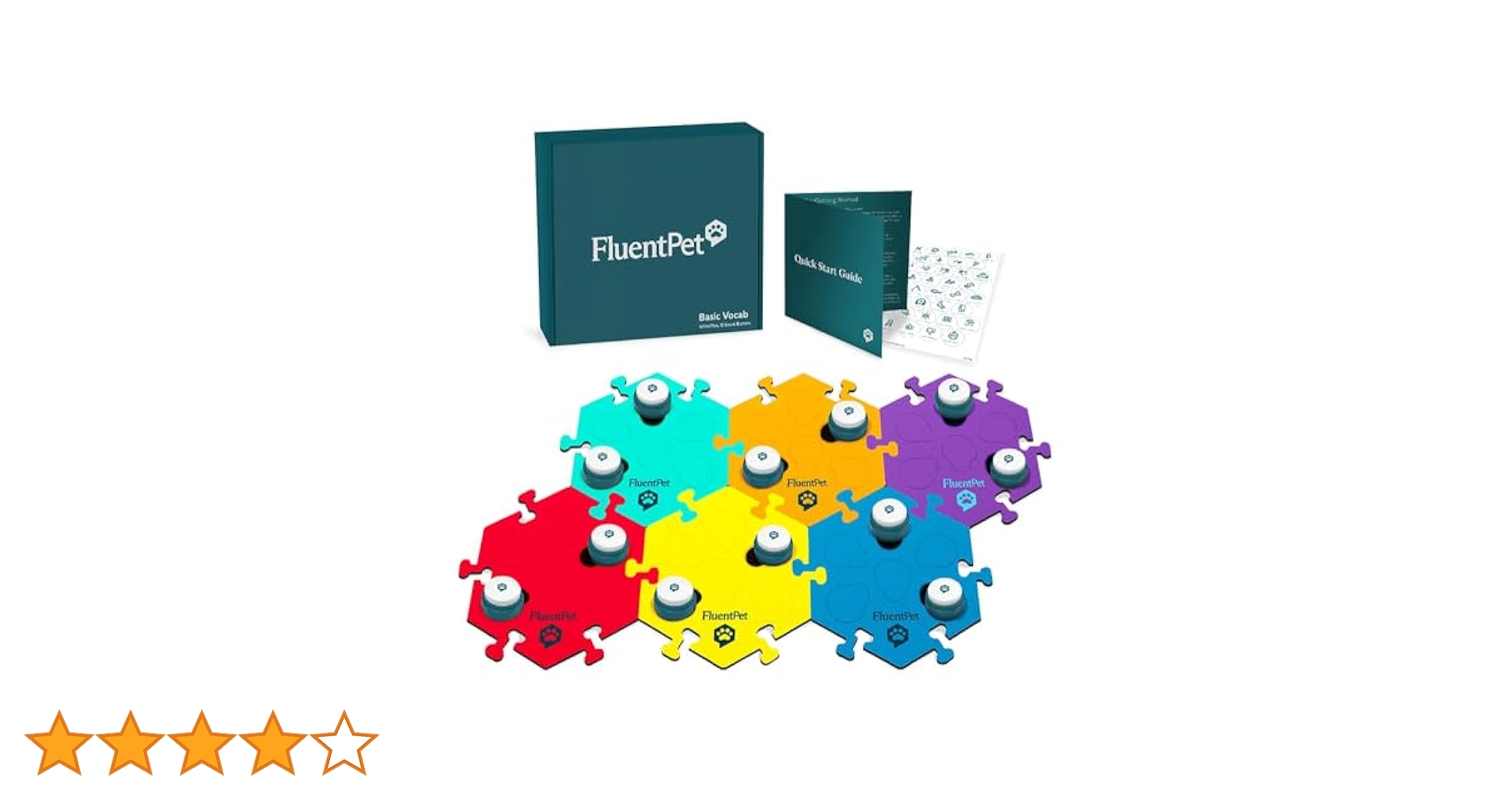 fluentpet ペット会話ボタン ペットトーク Amazon | 【世界の愛犬家が愛用】 FluentPet (フルーエント